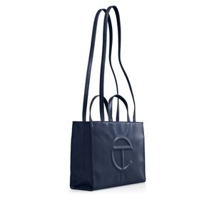 Telfar Medium Shopping Bag in Navy
